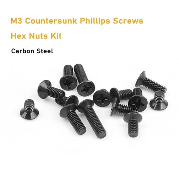 360 kpl Metric Screws Kit Phillips Machine Ruuvit Ruuvit ja