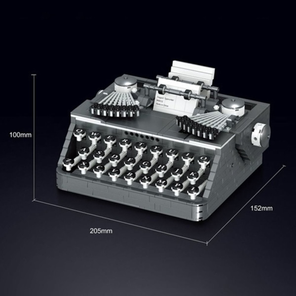Retro skrivemaskine vintage skrivemaskine byggesæt