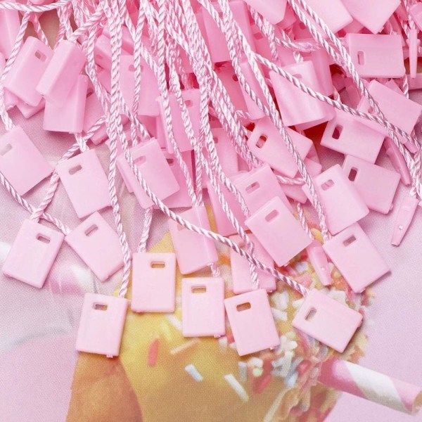 Hang Tag String Snap Lock Pin Loop Kiinnitys Koukku siteet