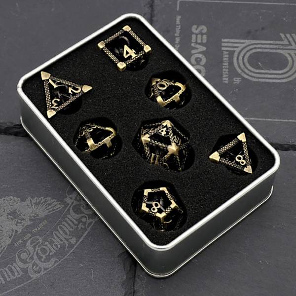 7st DND Metal Dice Set Game Dice 04 04 04