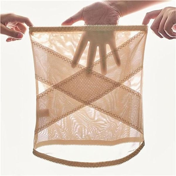 Cross Mesh Bælte Crossover Abdominal Formning SORT M Black M