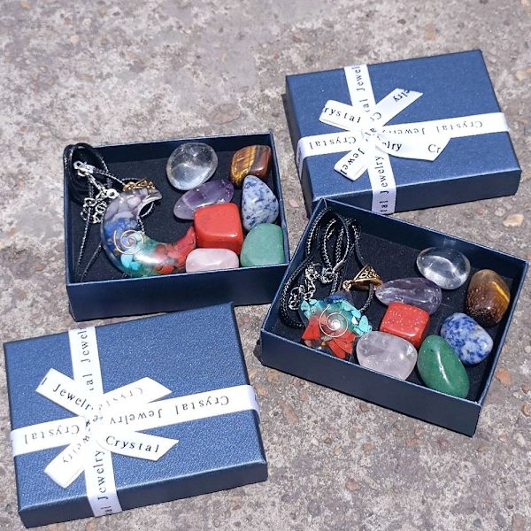 Naturlig krystall 7 Chakra Stone 2 2 2
