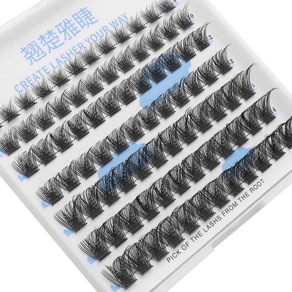 Cluster Vipper Individuelle Vippefjer False Eye Lashes