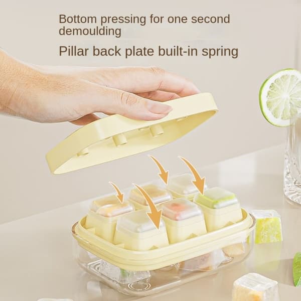 Ice Cube Square Tray Mold Iso Ice Tray Mold VIHREÄ Green