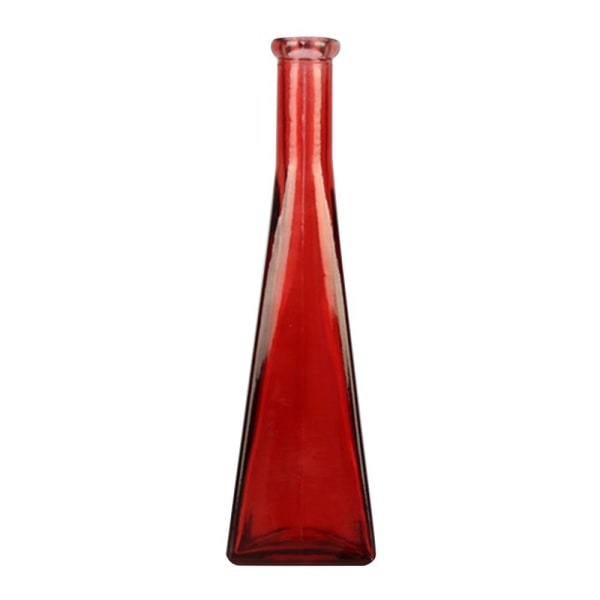 Glassvase Blomsterflaske RØD Red