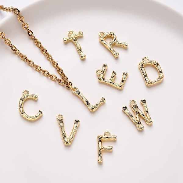 26 stk ABC Letter Charms 26 Alphabet Pendant Charm A-Z Initial