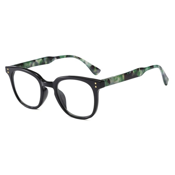 Anti-blått lys lesebriller Runde briller SVART STYRKE Black Strength 250
