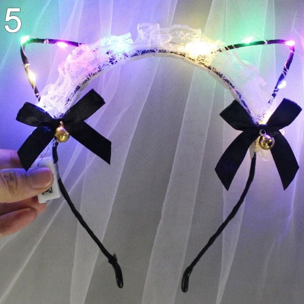 LED Feather Wreath Crown Pannband 5 5 5