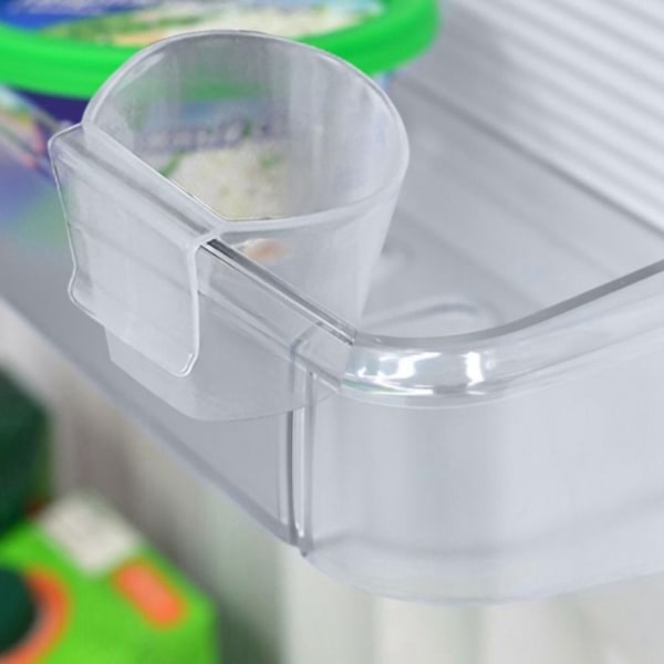 Veggmontert kjøleskapsarrangør Bevegelig flaskestativ for krydder Round 2-pack