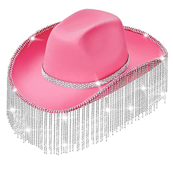 Rhinestone Cowgirl Hat West Cowgirl Hattar SVART black