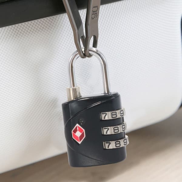 TSA Tollkodelås Bagasje Passordlås SØLV Silver