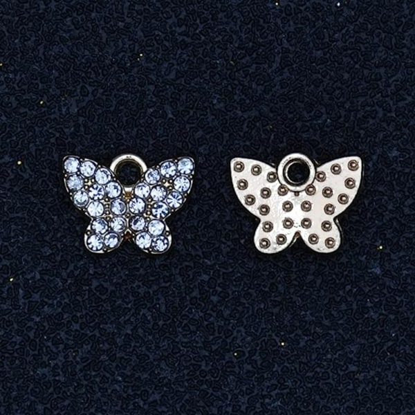20st Rhinestone Charms Butterfly Shape Hängen Animal Charms