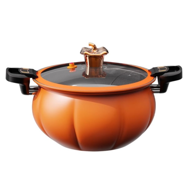 8L Pumpkin Micro Pressure Pot Non Stick Pan ORANSJE orange