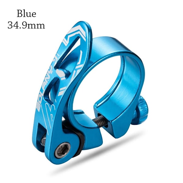Cykelsædeklemme Cykelsadelpindeklemmer BLÅ 34,9MM Blue 34.9mm