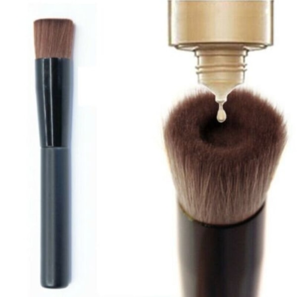 2 Stk Makeup Børster Børster Værktøj Blush Powder Black