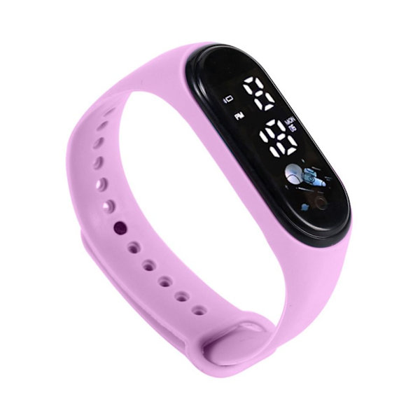 Student Electronic Watch Digital Watch LILA Purple