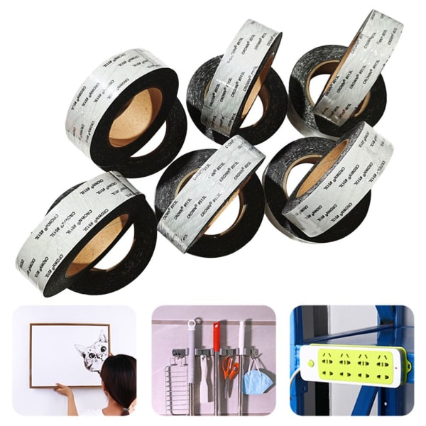 5M selvklebende svart EVA skumtape dørforsegling 20mm*5m
