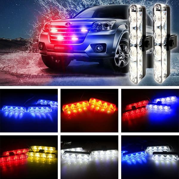 Bil Led lys Advarselslampe GUL yellow