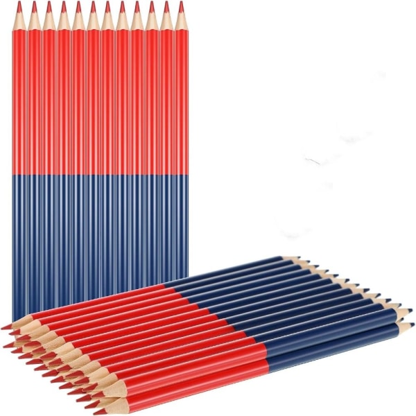 Kontrollblyanter Dobbelfargede blyanter 36 stk