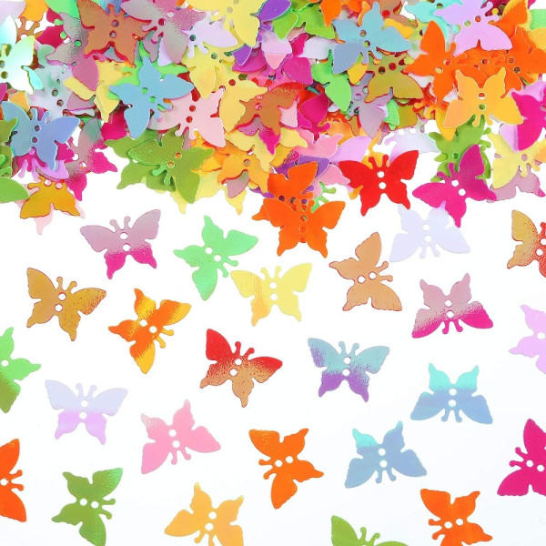 4000 stycken Butterfly Glitter Holografiska Flake Paljetter