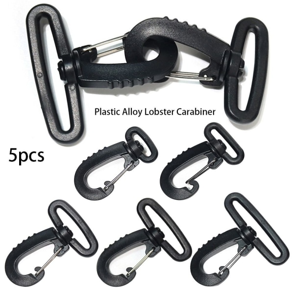 5 kpl Lobster Carabiner Spring Quickdraws Clip 63X45MM 63x45mm