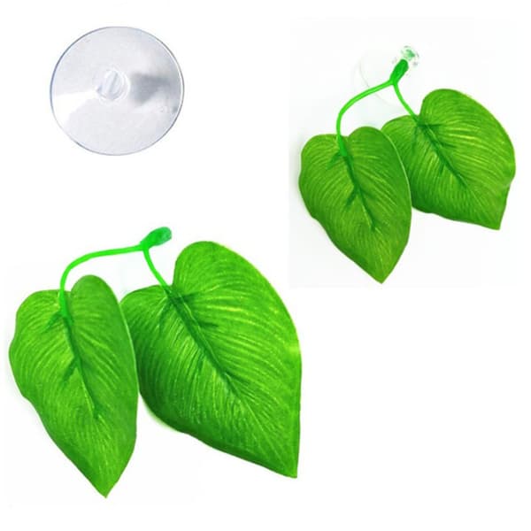 4 stk kunstige bladplanter akvarium
