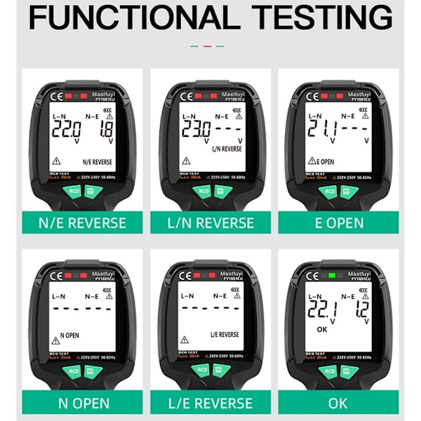 Socket Tester Polarity Phase Pheck Detector US US US