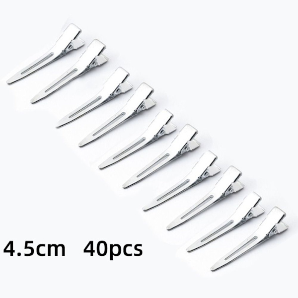 40STK Hårklemmer Duck Bill Hårnål 4,5CM 4,5CM 4.5cm