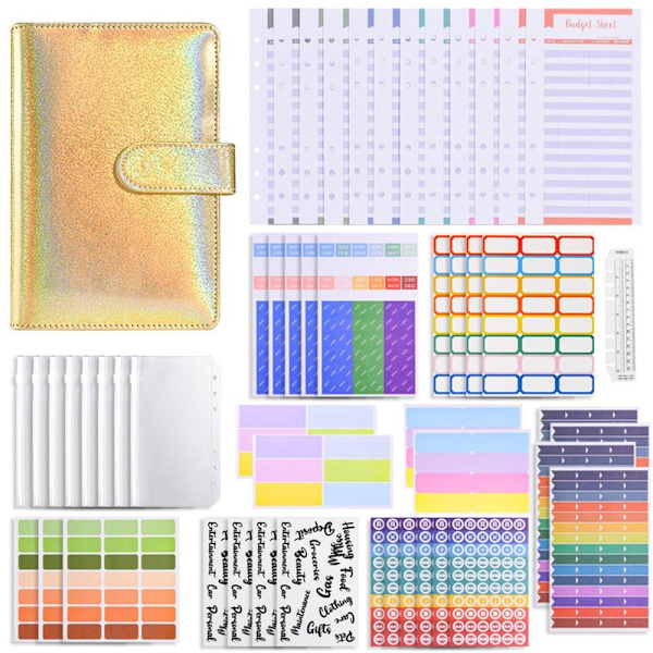 Budget Binder Money Organizer käteiselle KELTAINEN yellow