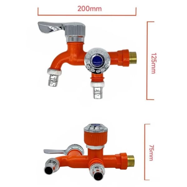 Tvättmaskin kran 1/2" Universal Interface grön