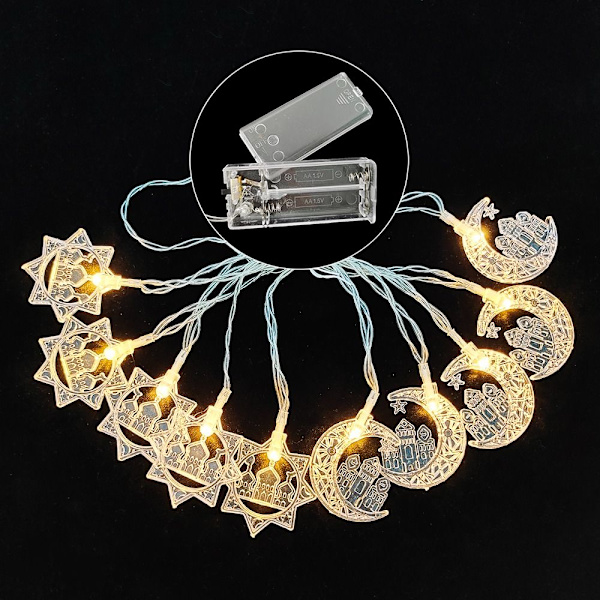 2m 10LED LED String Light Ramadan Lantern WARM WHITE 2M warm white Style 4