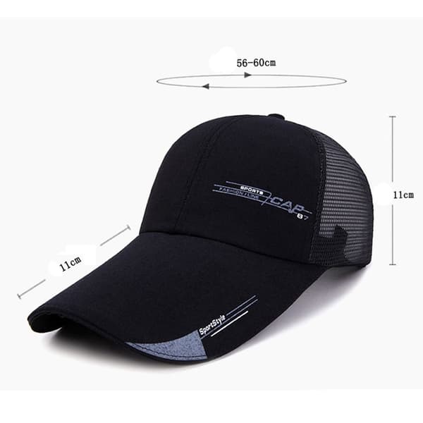 Justerbar Baseball Cap Trucker Hat VIT white
