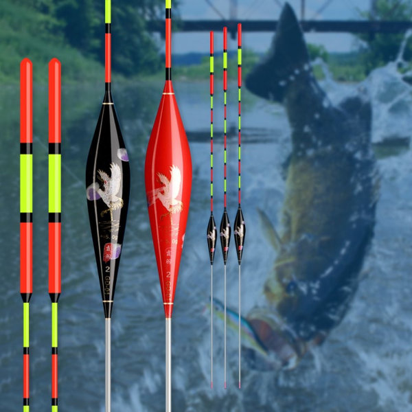 2ST Big Fishing Floats Fish Float SVART 5.5G 5.5G black 5.5g-5.5g