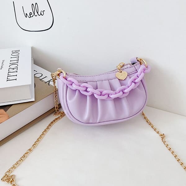 Mini Clutch Väska Crossbody Väskor VIT white