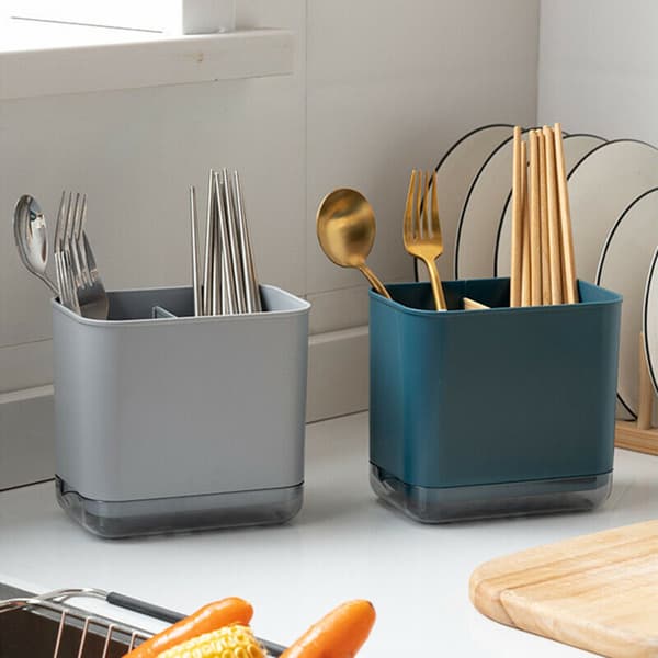 Bestikkstativ Spisepinner Oppbevaringsholder BLÅ Blue