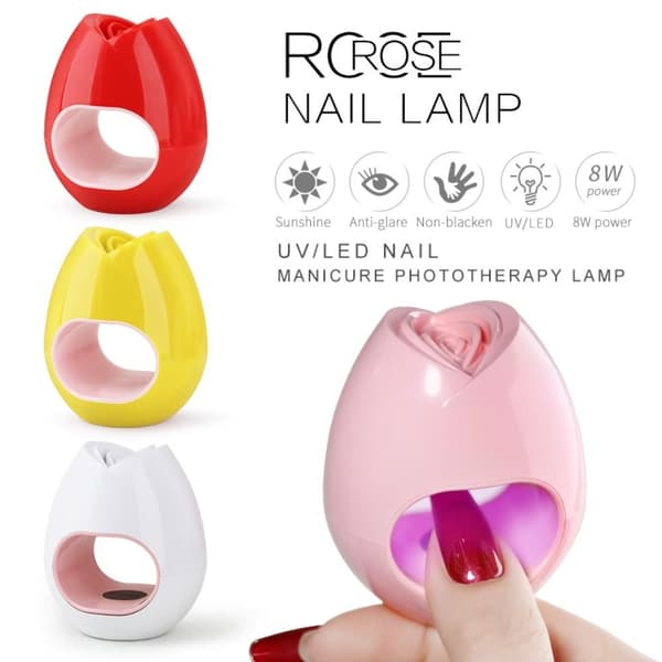 Nail Fast Dryer Nail Lamp Machine PUNAINEN red