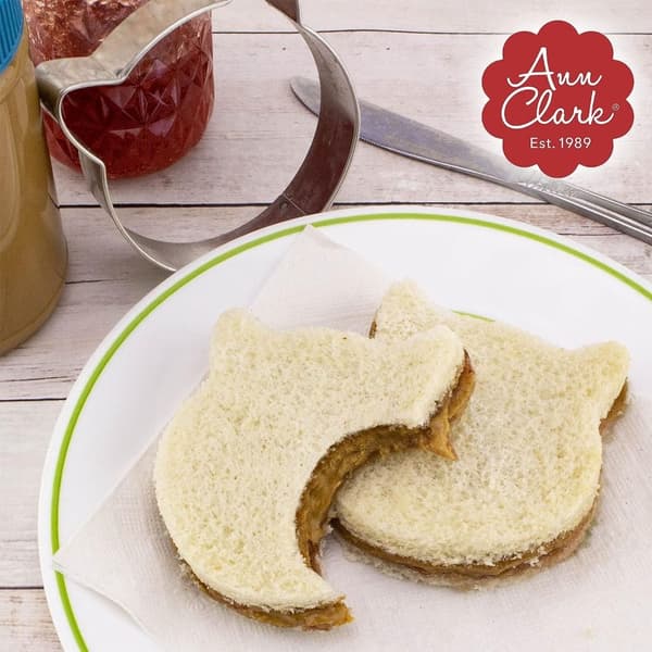 5 stk Kjeksform i rustfritt stål Rustfritt stål kattehode 5 pcs