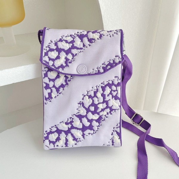 Knit Handbag Knot rannelaukku VILLA purple