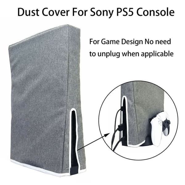 PS5 Game Console Cover Grey Ant Cloth