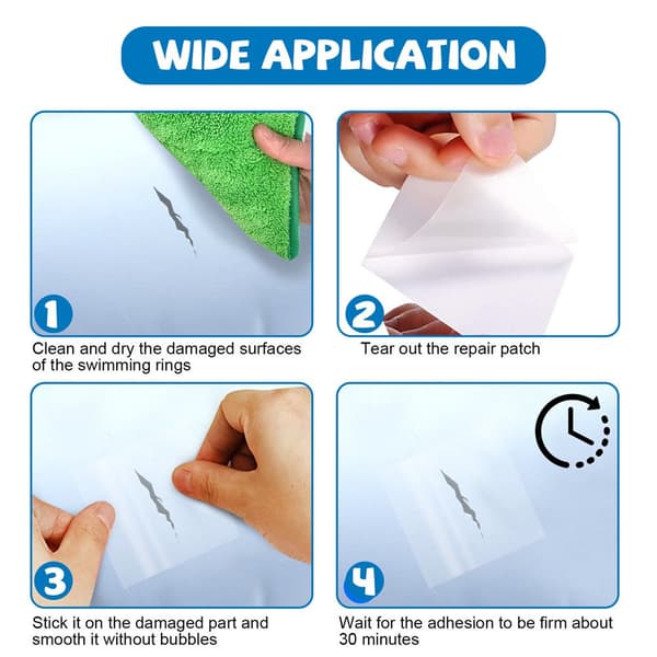 30 st poolreparationslappar