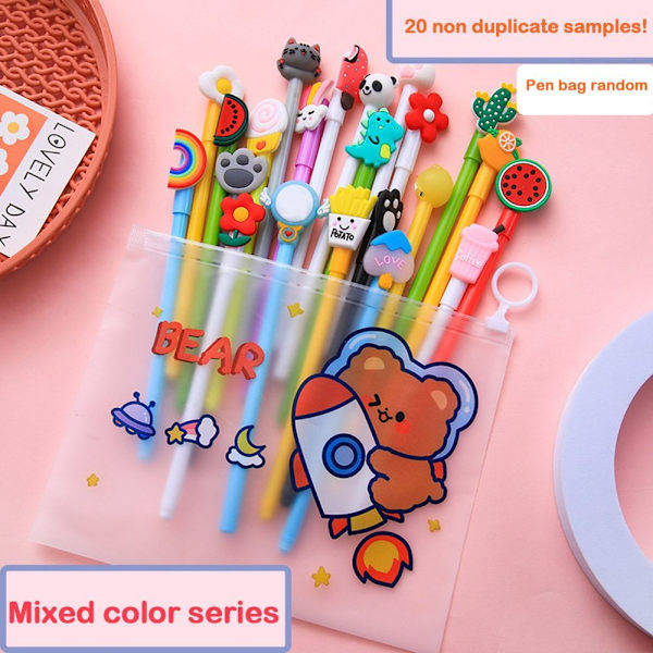 20 Stk Gel Penne Neutral Pen Marker Pen Random Pattern