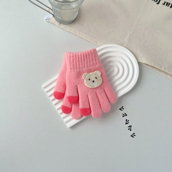 Kids Gloves Full Finger Gloves PINK pink