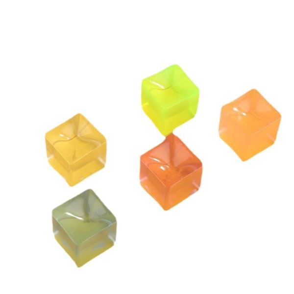10 Stk Isblok Stressbold Legetøj Dekompression Isterning Transparent Cube