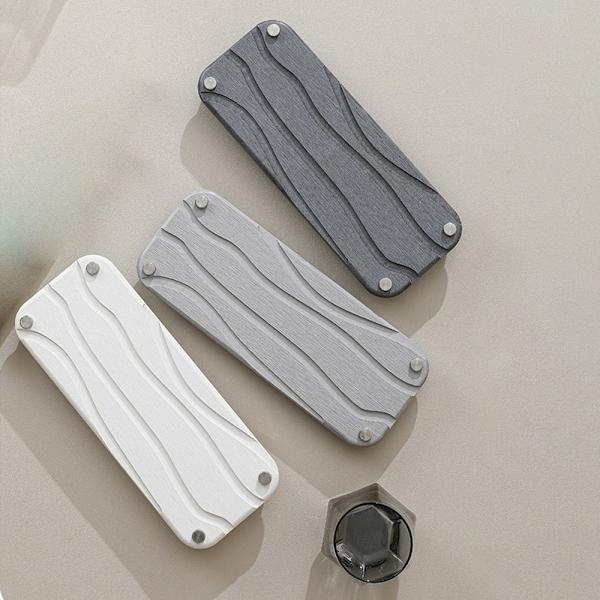 Pesuallastarjotin Kylpyhuoneen pesualtaan organizer VAALEANHARMAA TYYLI 2 STYLE 2 Light Grey Style 2-Style 2