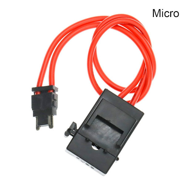 2 stk Bilsikringsholder Sikringsforlengelsesledning 2 STK MICRO 2 STK MICRO 2pcs Micro
