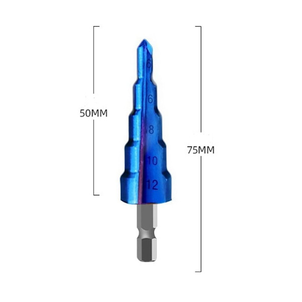 Step Drill Bit Step Cone Drill 4-12MM 4-12mm