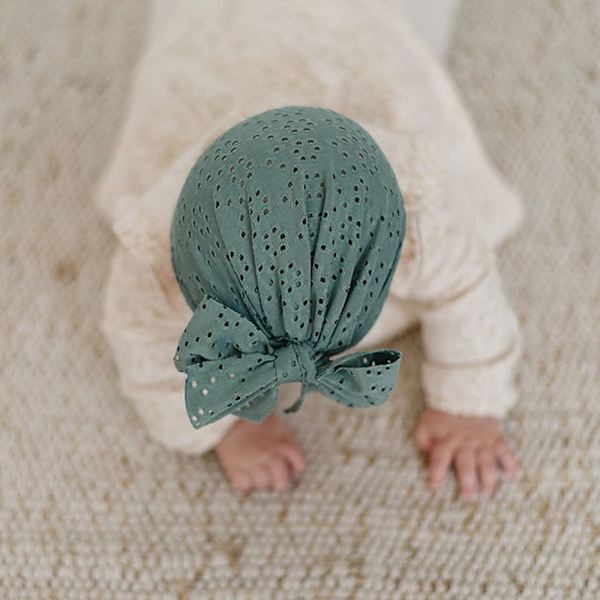 2 Stk Baby Turban Hat Bonnet Hat GRØNN GRØNN Green