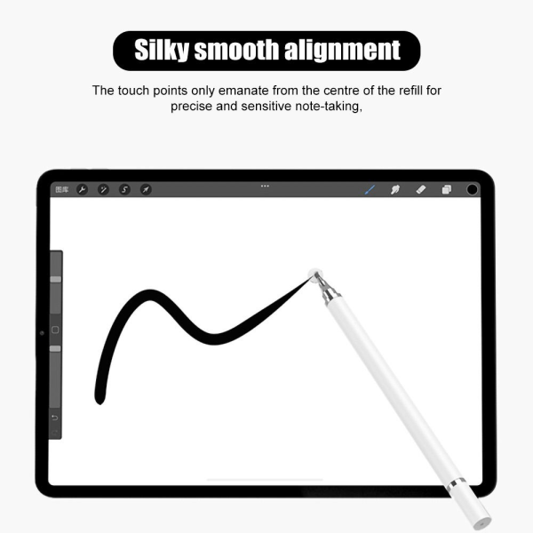 4 STK Stylus Pen Skjerm Touch Pen HVIT 3-IN-1 3-IN-1 White 3-in-1-3-in-1