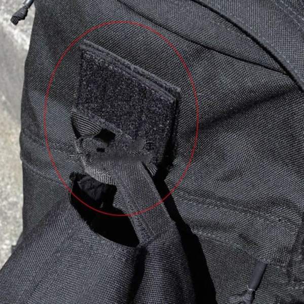 Tactical Patch Väst Ryggsäck Patch SVART Black
