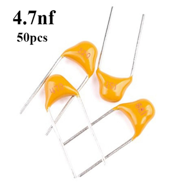 50stk Single Stone kondensator kondensator 4.7NF 4.7NF 4.7nf